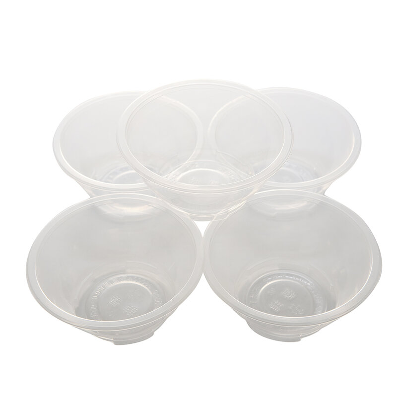 20 Pcs Clear Plastic Disposable Rice Serving Bowl Outdoor Picnic Party