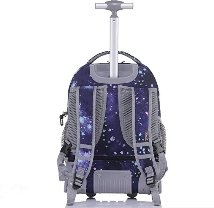 Mochila de equipaje rodante con ruedas para niños y niñas, Maleta de viaje con ruedas, escolar