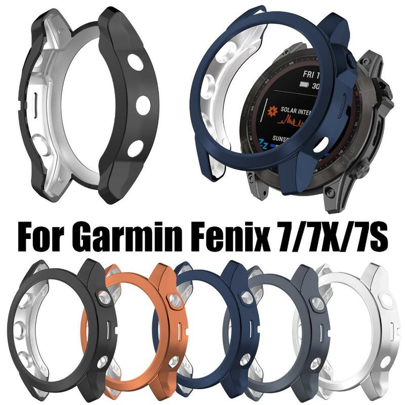 Funda protectora de TPU para reloj inteligente Garmin Fenix 7, marco de protección completa para Fenix7, 7S, 7X
