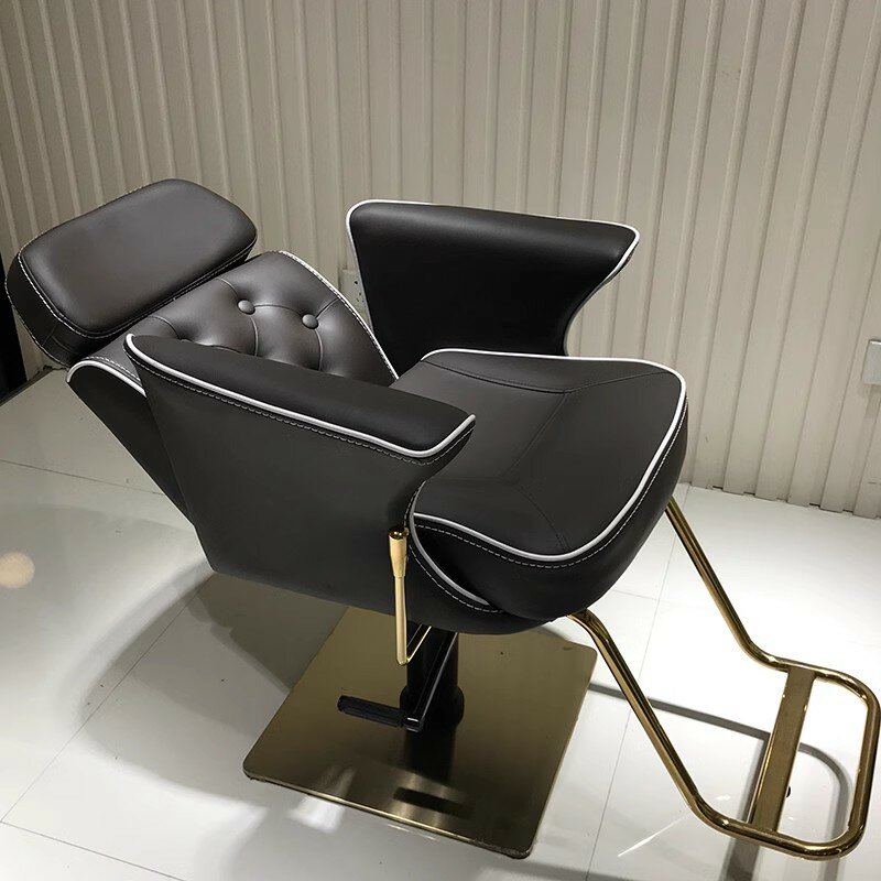 Luksusowy ergonomiczny krzesła fryzjerskie kosmetyczny makijaż Manicure krzesła fryzjerskie do twarzy fryzjer Sillas De Barberia nowoczesne meble