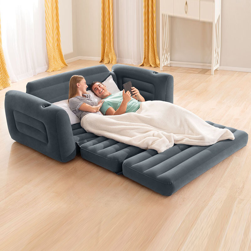 Opblaasbare bank luchtbed twee-in-één buiten ligstoel modern minimalisme camping luie fauteuil inchable bed matras