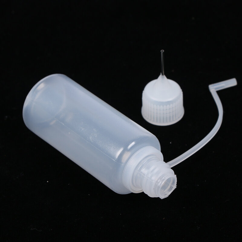 1/5 sztuk 20ml 50ml plastikowych aplikator końcówki butelka wielokrotnego napełniania butelki z kroplomierzem z końcówka igłowa czapki dla klej DIY
