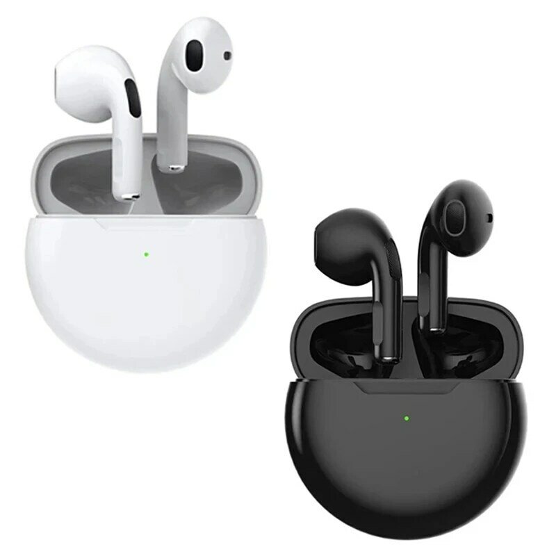 Pro6 Wireless Bluetooth Headphones Tws Earphones Mini Heaset with Charging Case Waterproof Earbuds