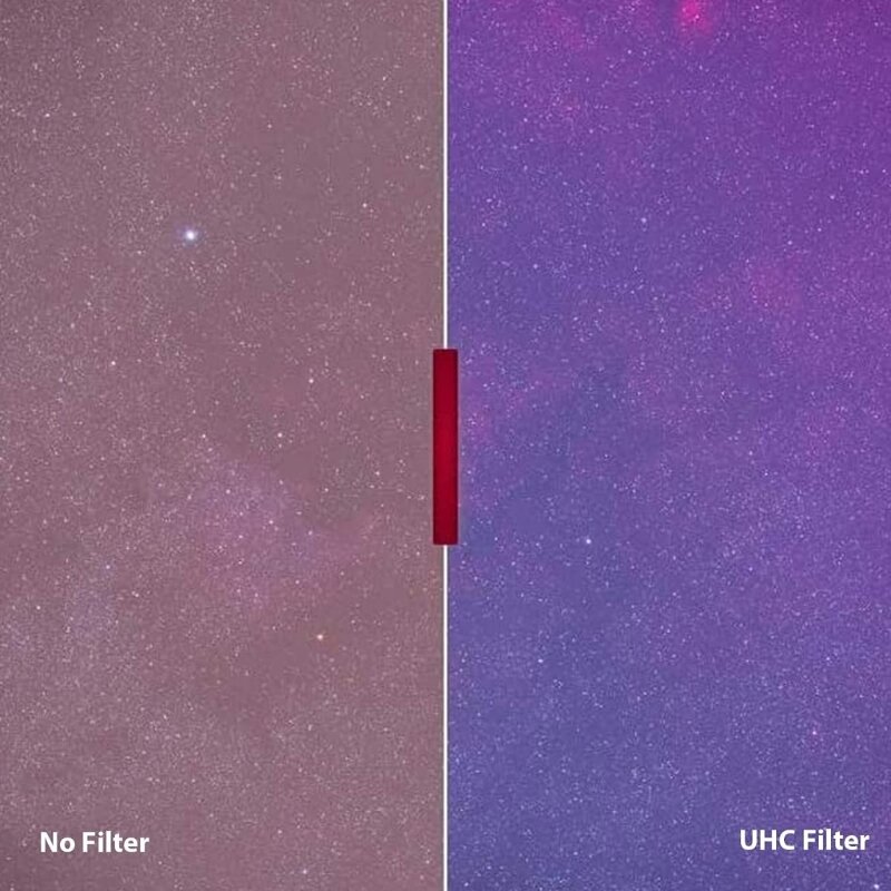 Explore o universo com filtro UHC 1,25" perfeito para fotografia astrônomos