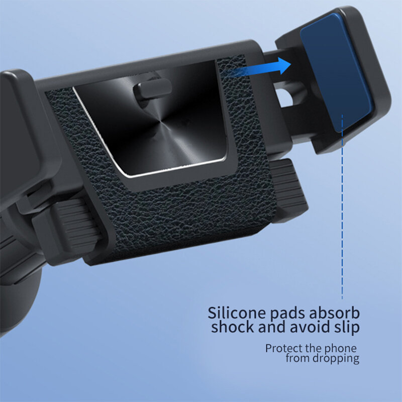 Nowy uchwyt samochodowy na telefon mobilny stojak Air Vent Clip Gravity Smartphone góra GPS wsparcie dla iPhone 13 Pro 8 Samsung Xiaomi Redmi