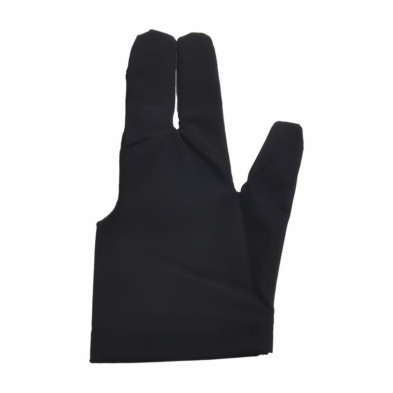 Premium Bilhar Three Finger Gloves, adequado para jogadores de esquerda e direita, ácido alcalino resistente, duradouro