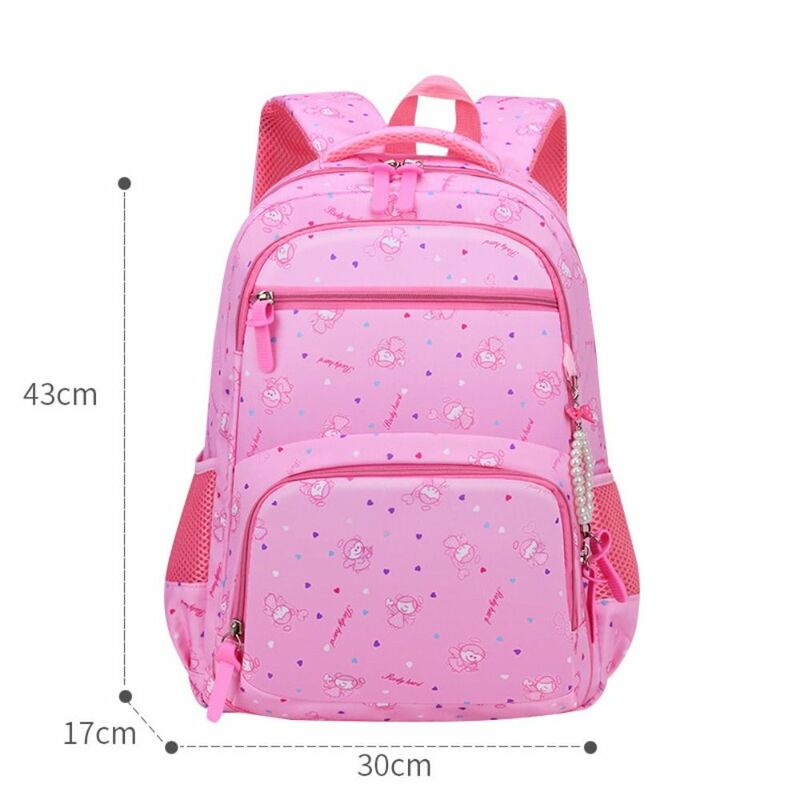 Nylon Versatile Backpack Trendy Pink Blue Purple Waterproof School Student Backpack Washable Large Capacity Travel Bag Unisex