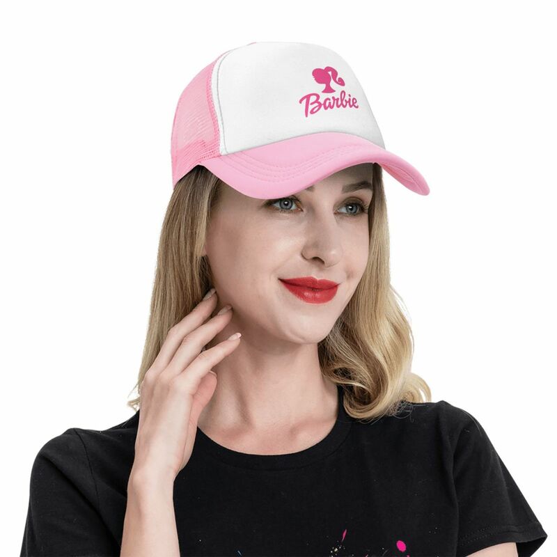 Benutzer definierte klassische Unisex Barbie Trucker Hut Erwachsenen verstellbare Baseball kappe Männer Frauen im Freien