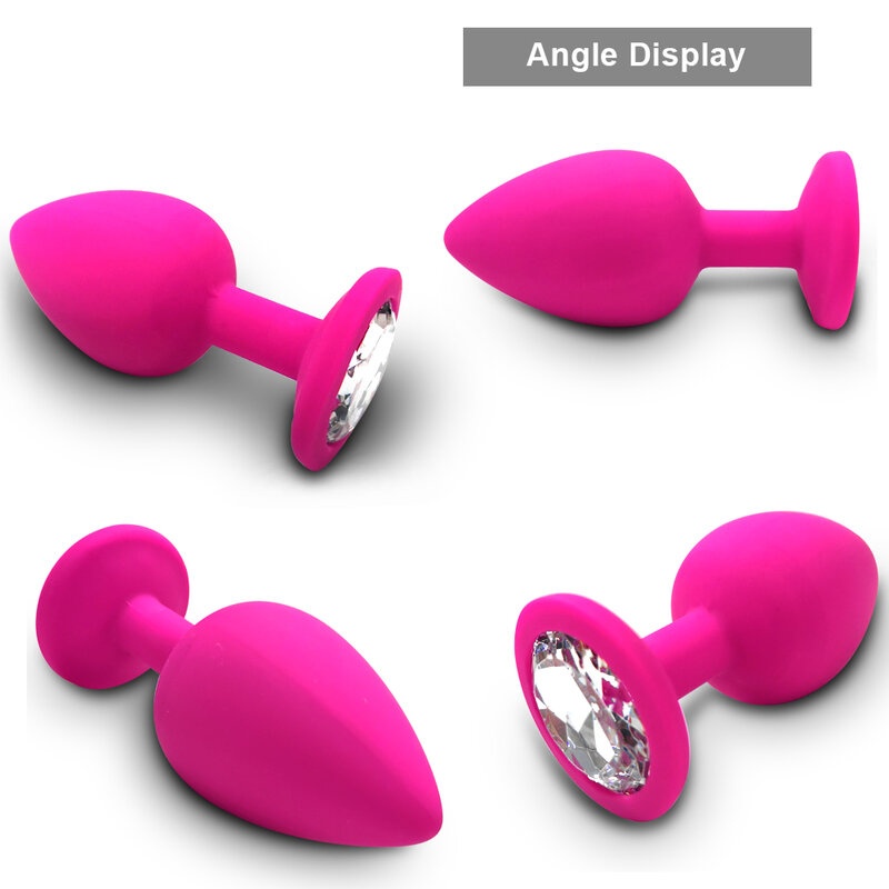 S/M/L Anal Plug Butt Vibrator wanita/pria lembut silikon berbentuk bulat erotis peluru Analplug mainan seks untuk dewasa peluru Vibrator