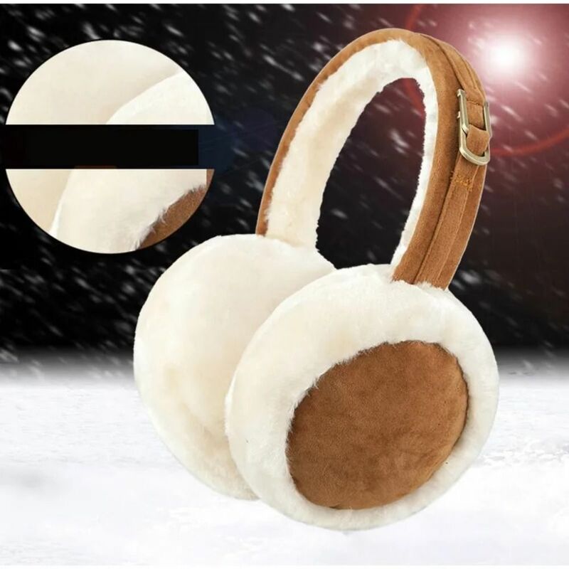 Plush Ear Muffs Warmer Foldable Ear Cover for Women Men Winter Warm Earflaps Outdoor Cold Protection Ear-Muffs Ear Cover Fashion