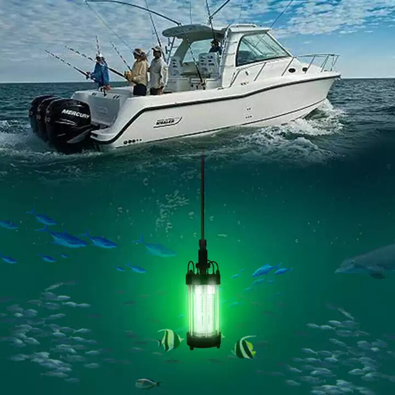 220V Đánh Cá Lục Quái Cụ 1000W 2000W 3000W Mồi Dụ Cá Ánh Sáng Dưới Nước LED Câu Cá Ánh Sáng