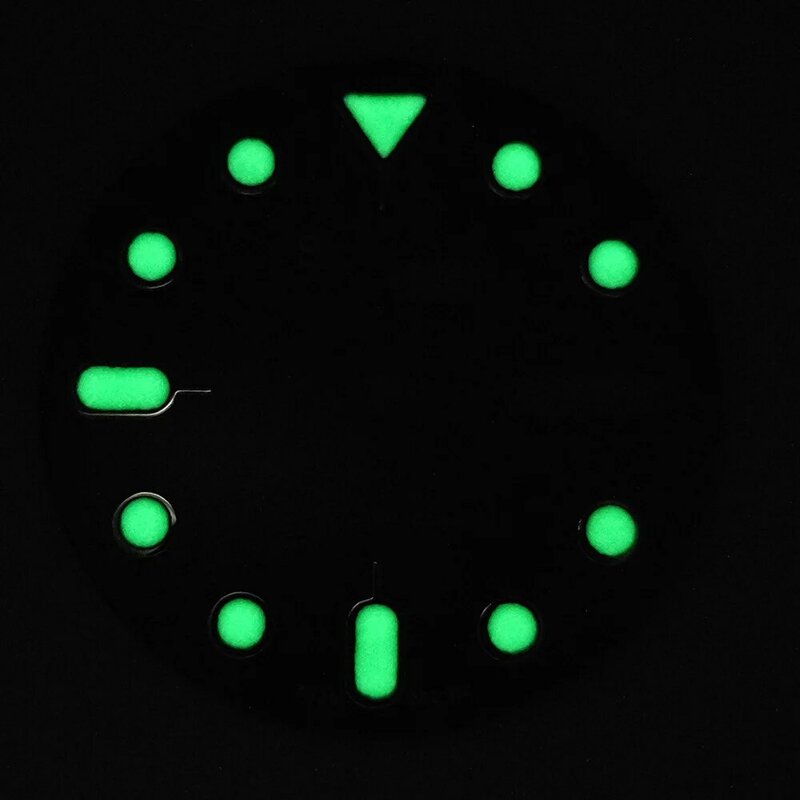 NH36 dial 28.5mm watch dial S dial green luminous suitable for NH35 NH36 movements watch accessories repair tool