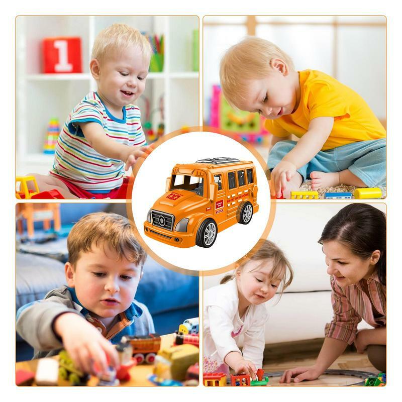 Vehículo de juguete de fricción para niños, coches de inercia extraíbles, regalo de cumpleaños, Festival