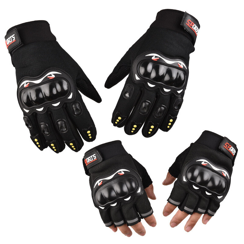Перчатки мотоциклетные мужские, дышащие гоночные митенки с закрытым пальцем для спорта на открытом воздухе, кросс-байка