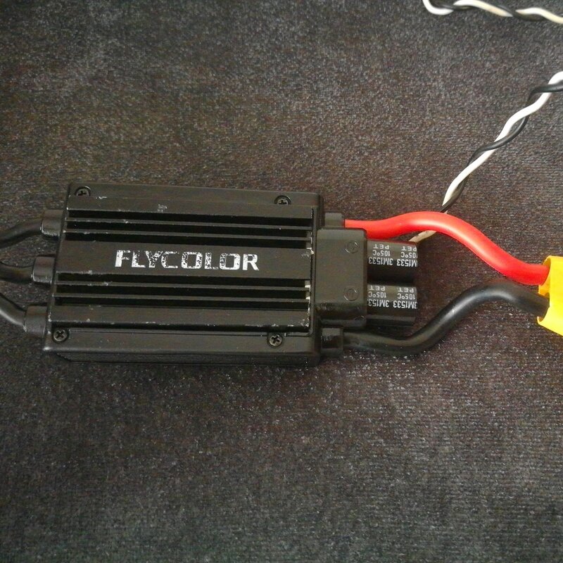 Controlador de velocidade sem escova do motor do outtrunner do esc FLYDRAGON-Pro-80A-HV de flycolor para o avião do rc-80a