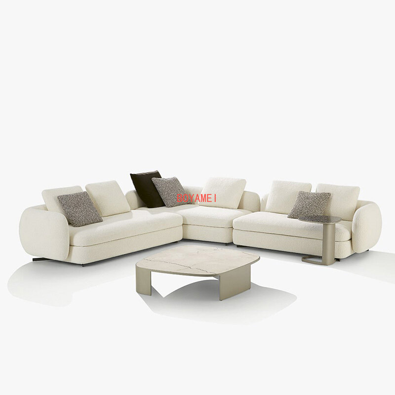 Taidirong plana villa sofá designer Grande tamanho minimalista tecido sofá mobiliário