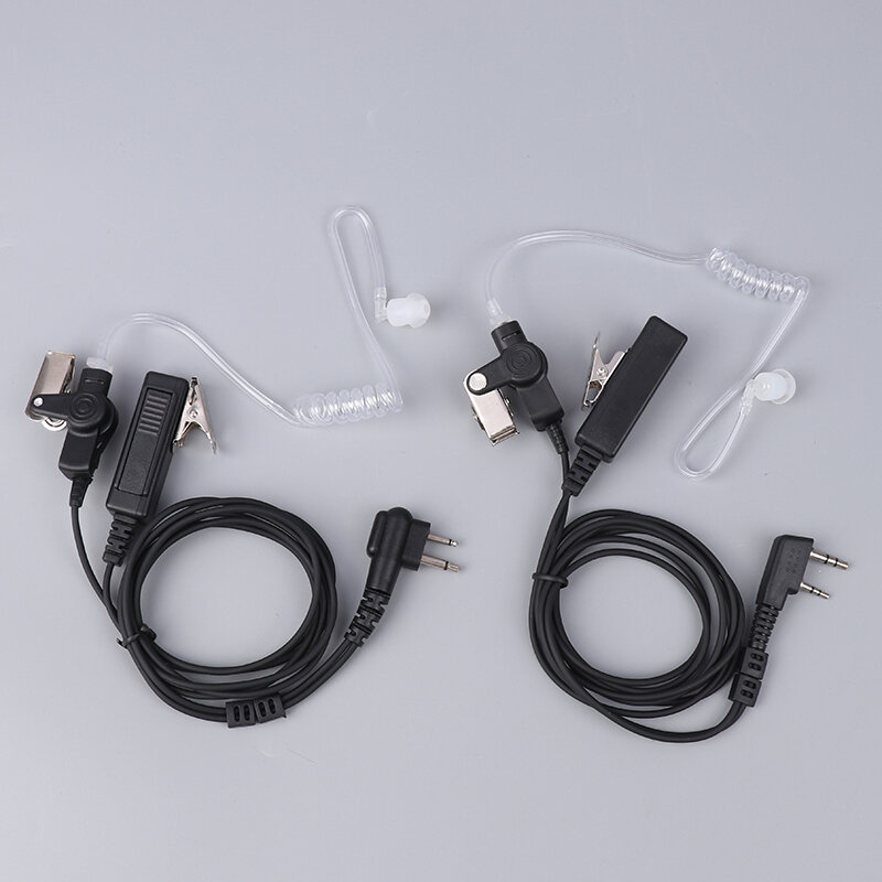 Baofeng-Écouteurs PTT MIC à tube d'air acoustique, 2 broches, oreillettes pour PTT GP88 A8 GP3688
