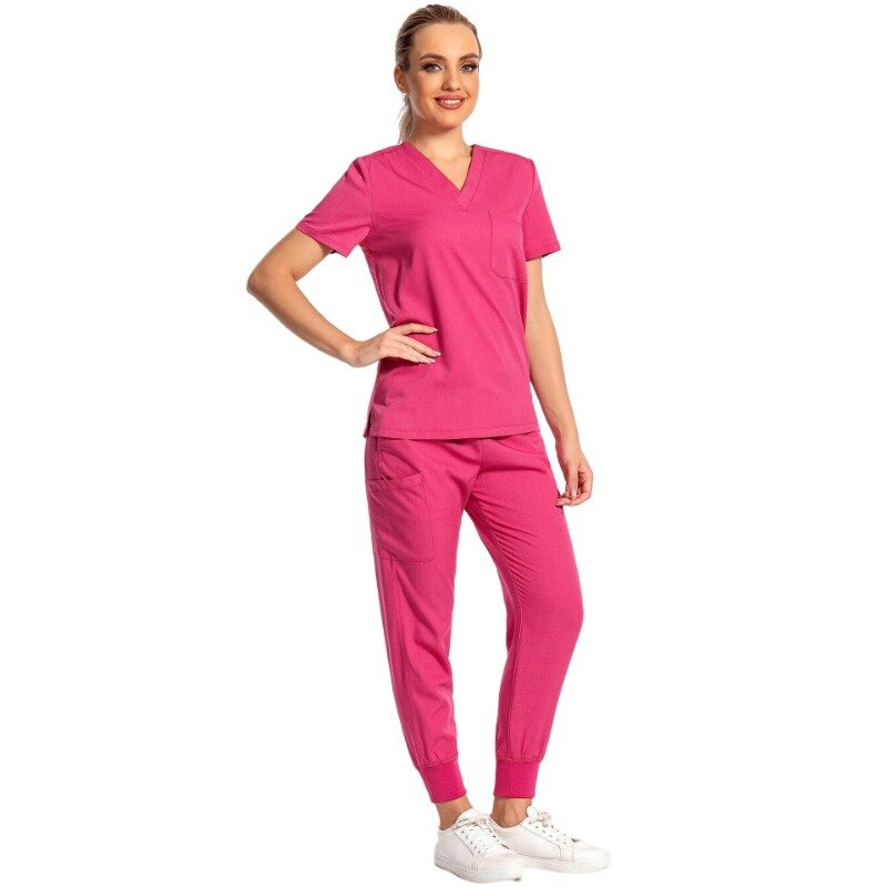 Uniforme de enfermera de manga corta Unisex Multicolor, ropa de trabajo para médico de Hospital, uniformes de cirugía bucal, conjuntos de médicos