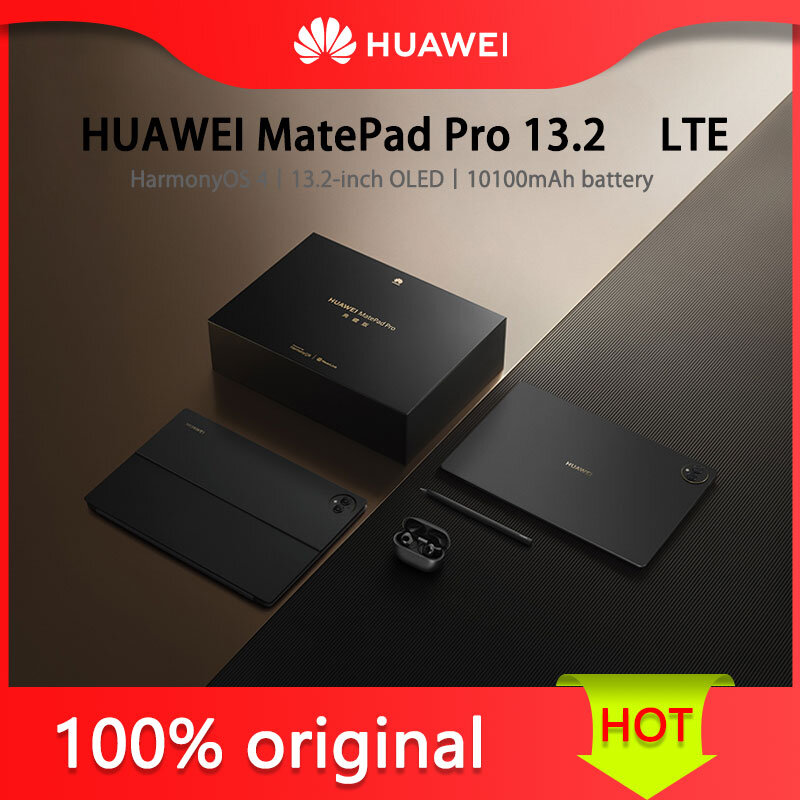 Huawei-MatePad Pro, 13,2 ", OLED HarmonyOS 4, batería de 10100mAh, compatible con teléfono, tarjeta LTE