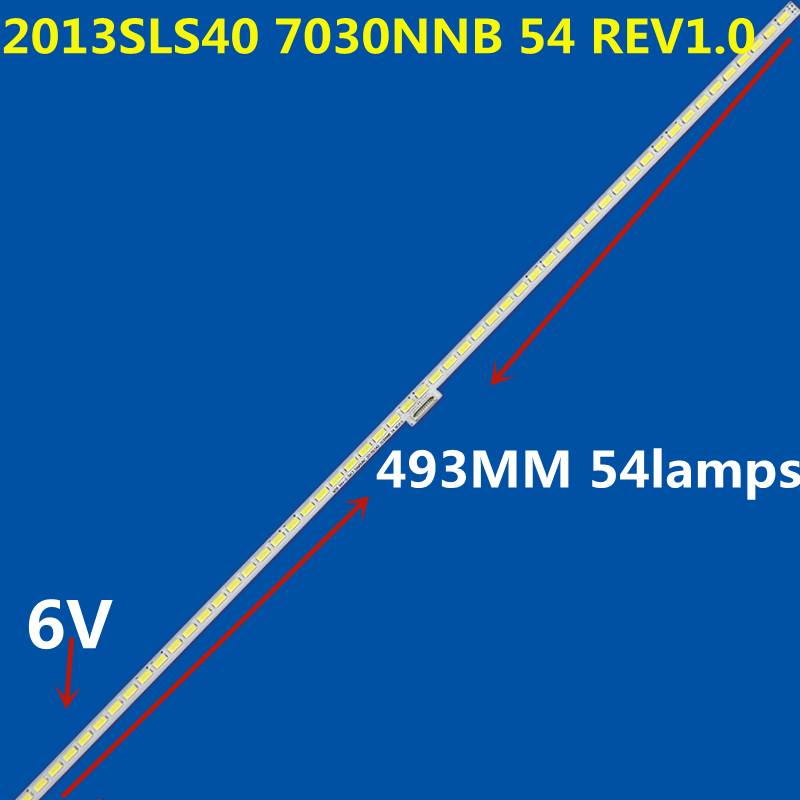 شريط إضاءة خلفية LED ، 493 مللي متر ، 2013SLS40 7030åb ، 54 REV1.0 ، LJ97-04425A ، 40PFL4308 ، 40PFL4508H ، 12 ، LTA400HF30 ، 5 قطعة