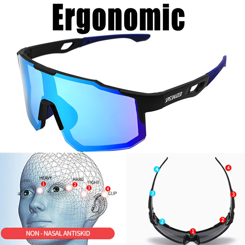 Gafas deportivas para ciclismo, lentes de sol para bicicleta de montaña y carretera, con protección UV400