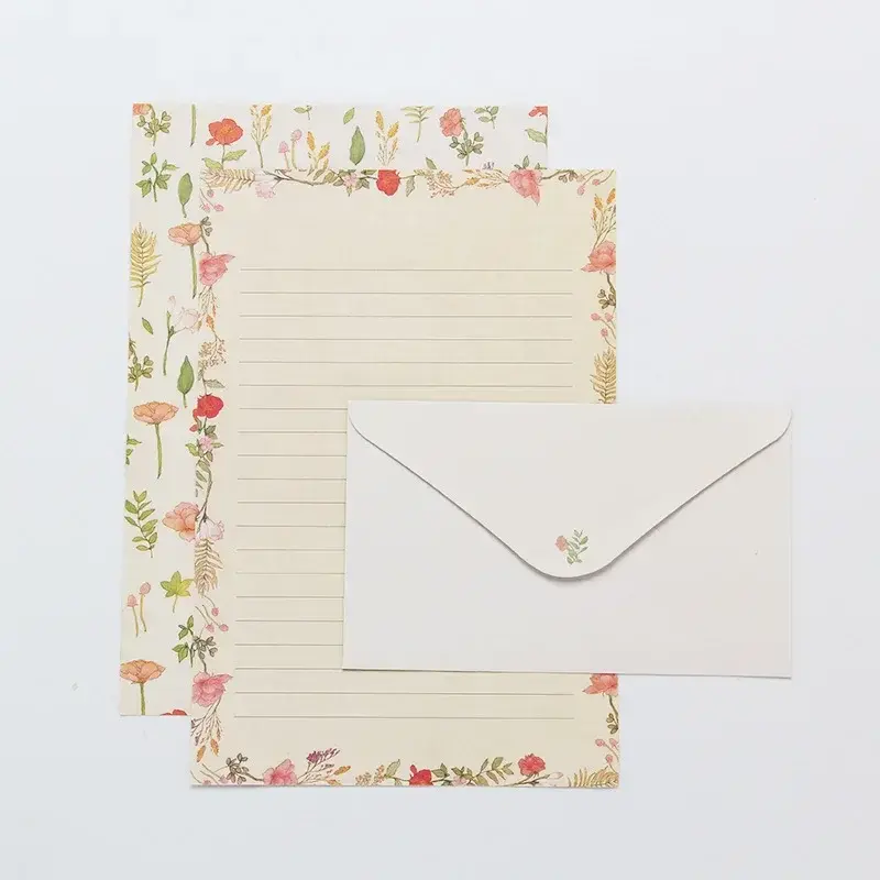 9 pçs bonito envelopes conjunto kawaii carta almofadas diy cartão de convite de casamento capa papel coreano artigos de papelaria material de escritório
