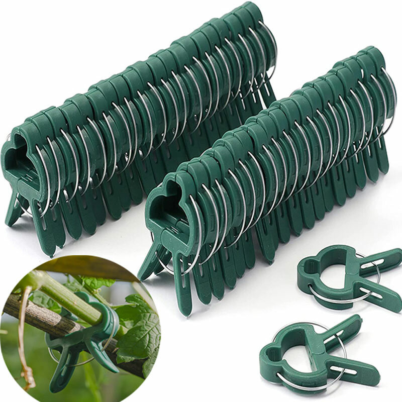 Plant Fixed Clips Reusable Garden Greenhouse Bracket for Fixed Plants Vine Flower Seedling Tomatoes Support Garden Supplies
