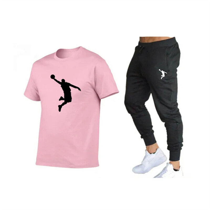 メンズ半袖Tシャツとパンツ,2ピーストラックスーツ,スポーツウェア,ブランド名,2022