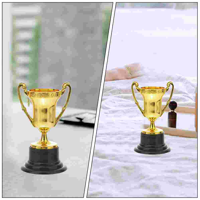 Trofee Trofeeën Award Kid Speelgoed Mini Plastic Sport Gouden Voetbalbeker Beloning Winnaar Voetbal Kid Speelgoed Honkbal Awards Cups
