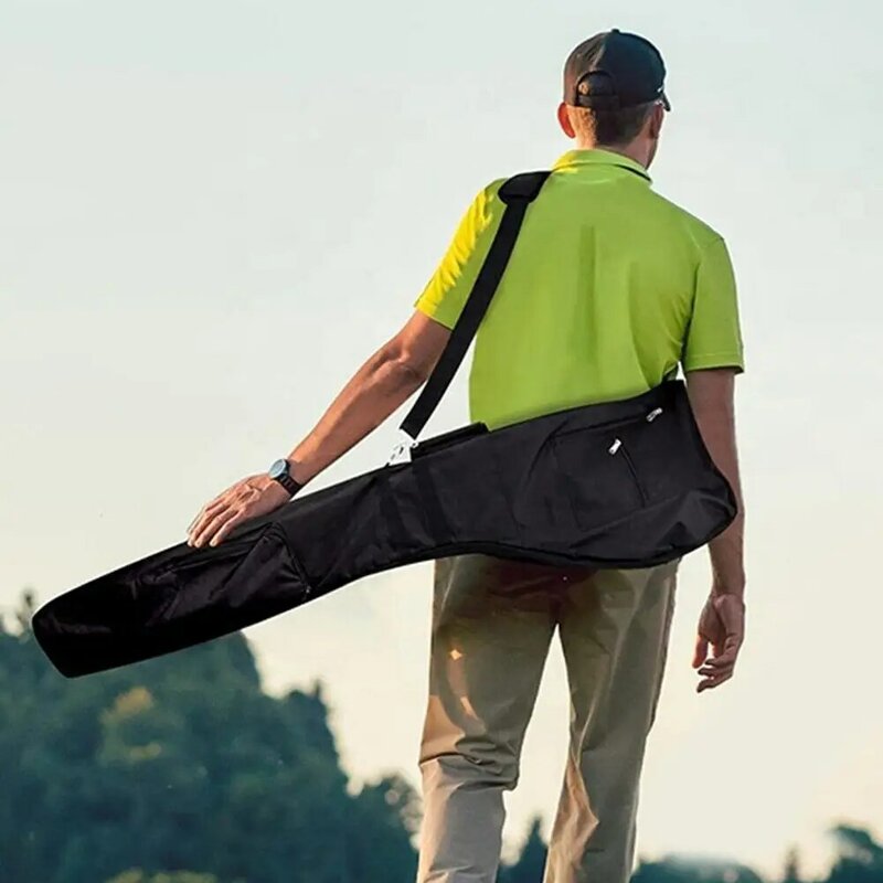 Borsa da Golf sportiva portatile borsa da Golf impermeabile di grande capacità con cerniera custodia da Golf pieghevole accessori da Golf