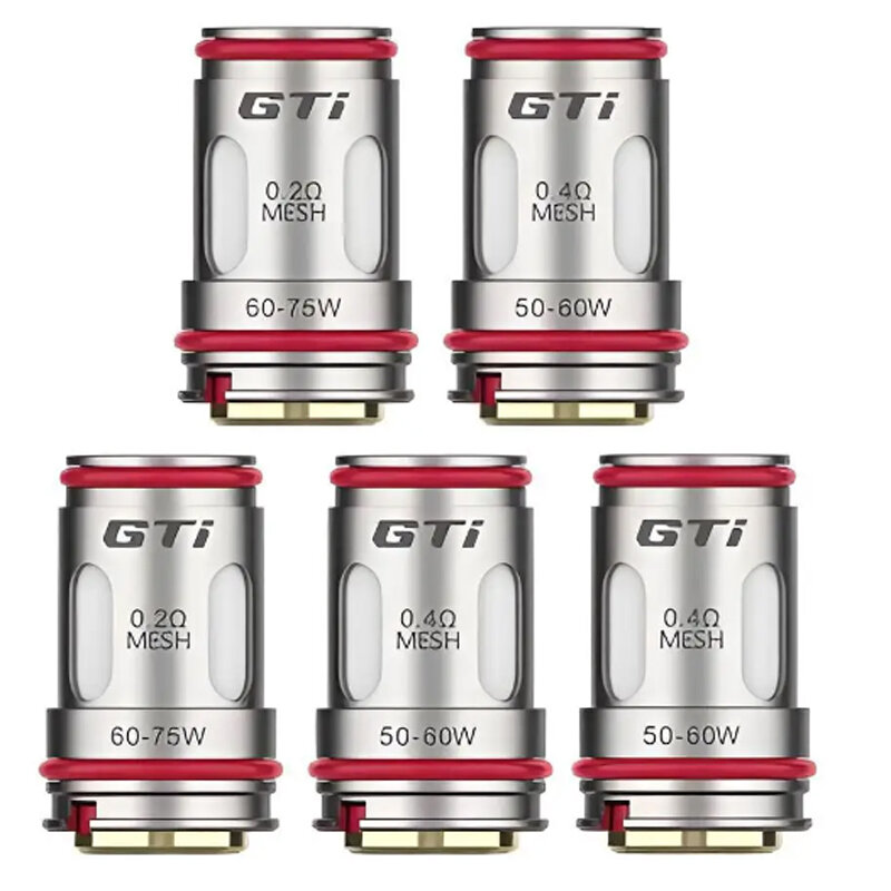 GTi Mesh Coil Kit para ITank Sub Ohm Tank, 0.2Ohm, 0.4Ohm Bobinas, 200, 100, 80 GEN, 80S e 200 Kit, 5pcs