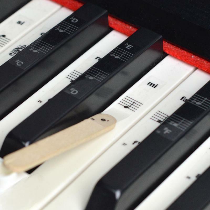 88-Key 61-Key 54-Key Piano Toetsenbord Sticker Personeel Bladmuziek Entry Notatie Piano Knop Film witte Toets + Black Key 22*8*2
