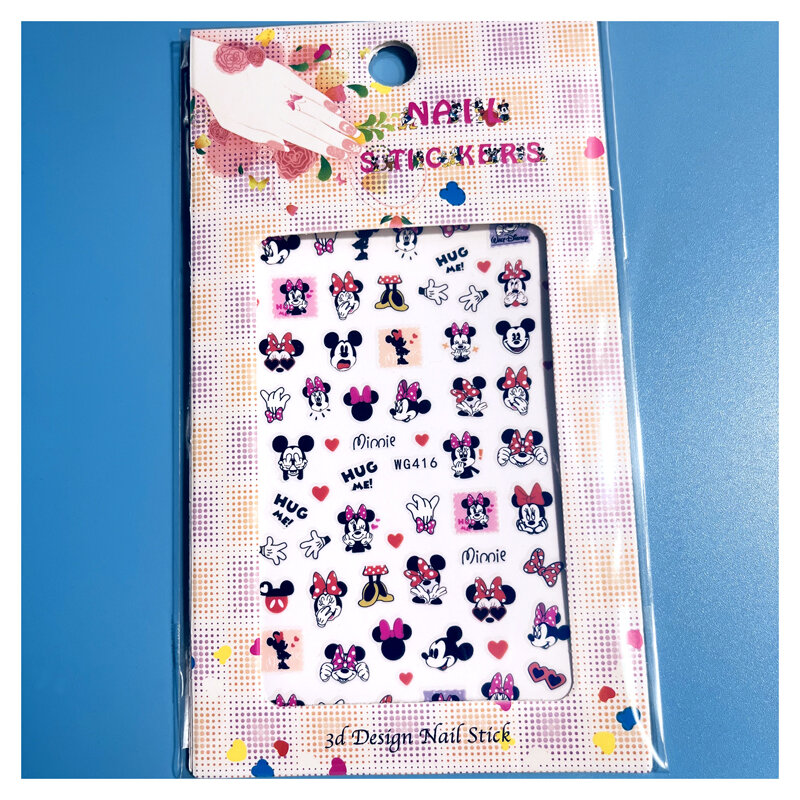 1PCSAnimated Toon Disney Nail Stickers Snow White, Mickey Mouse, Donald Duck, Mitch, Mini And Stevie Art Deco Slip nail Stickers