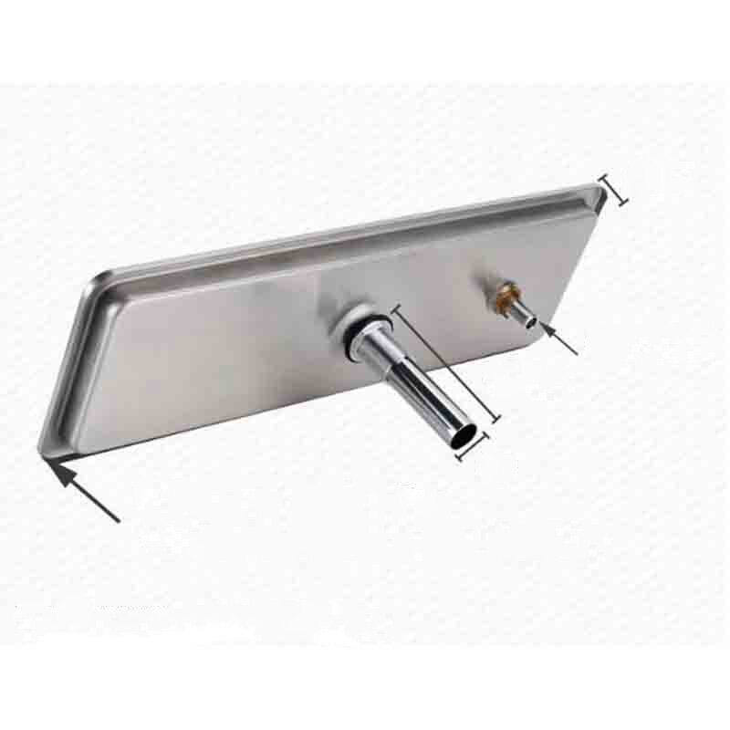 stainless steel beer beverage drip tray with glass rinser