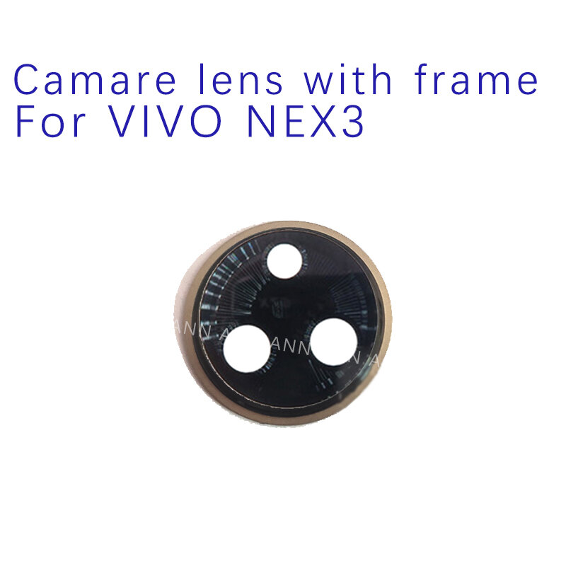 لفيفو nex3 الخلفية عدسة الكاميرا الخلفية الزجاج مع الإطار لإصلاح الهاتف الخليوي فيفو nex3s