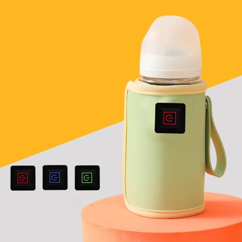 温度調節可能な USB ミルクウォーマー哺乳瓶ヒーターバッグ断熱バッグお子様に暖かさと快適さを提供 G99C