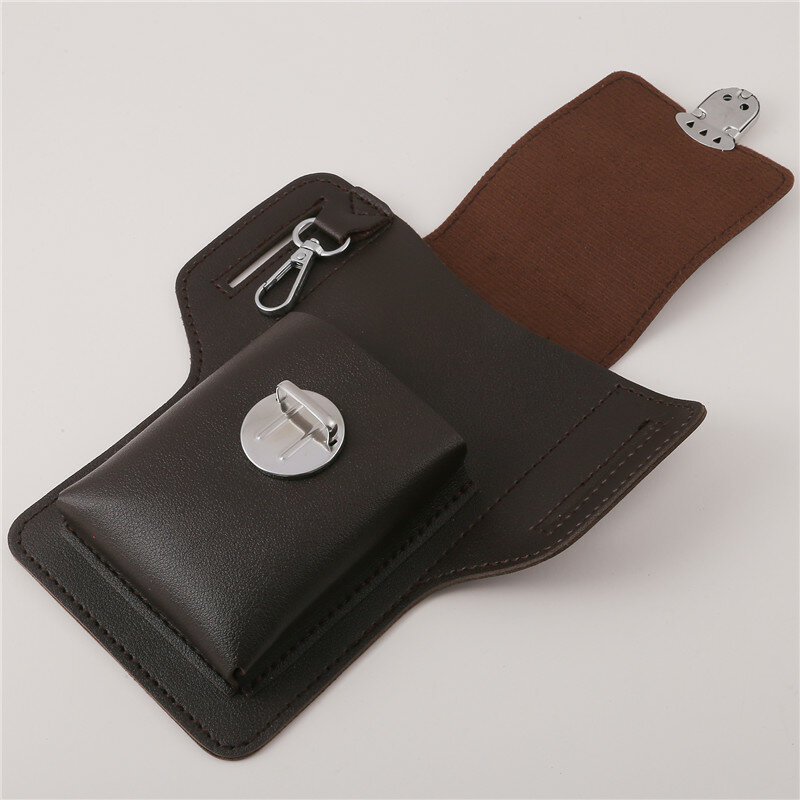 متعددة الوظائف بو الجلود حزمة الهاتف حقيبة بحزام الرجال الرجعية حقيبة هاتف محمول حلقة الحافظة الهاتف الحقيبة محفظة عالية الجودة جراب هاتف