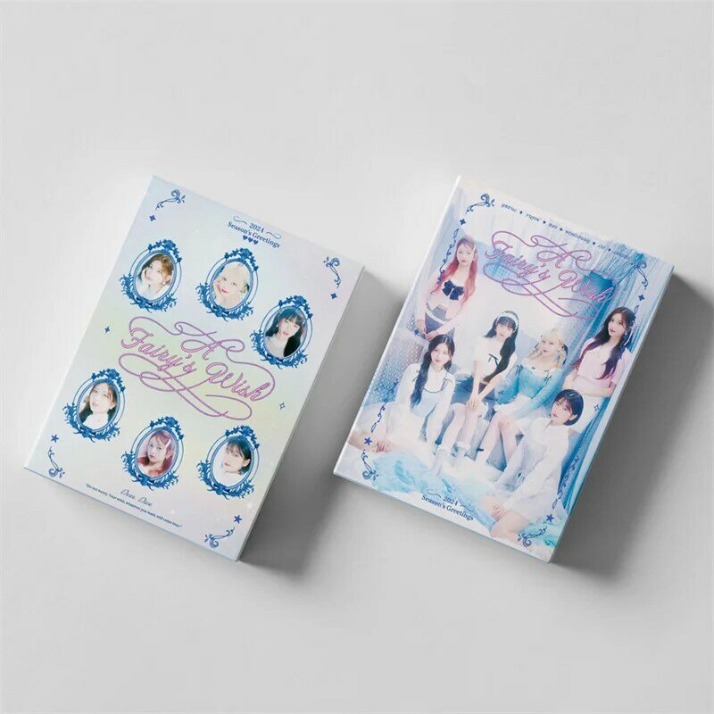 KPOP 55pcs/set IVE Album SEASON'S GREEING 2024 A Fairy's Wish LOMO Card Wonyoung Rei LIZ Leeseo Yujin Gift Postcard Photo Card
