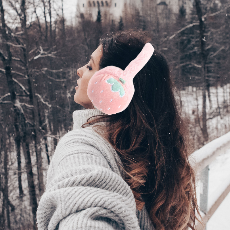 Earmuffs de pelúcia macia feminina, regaço de orelha, bandana, capas, mais quente, manutenção quente, protetores ao ar livre, moda inverno