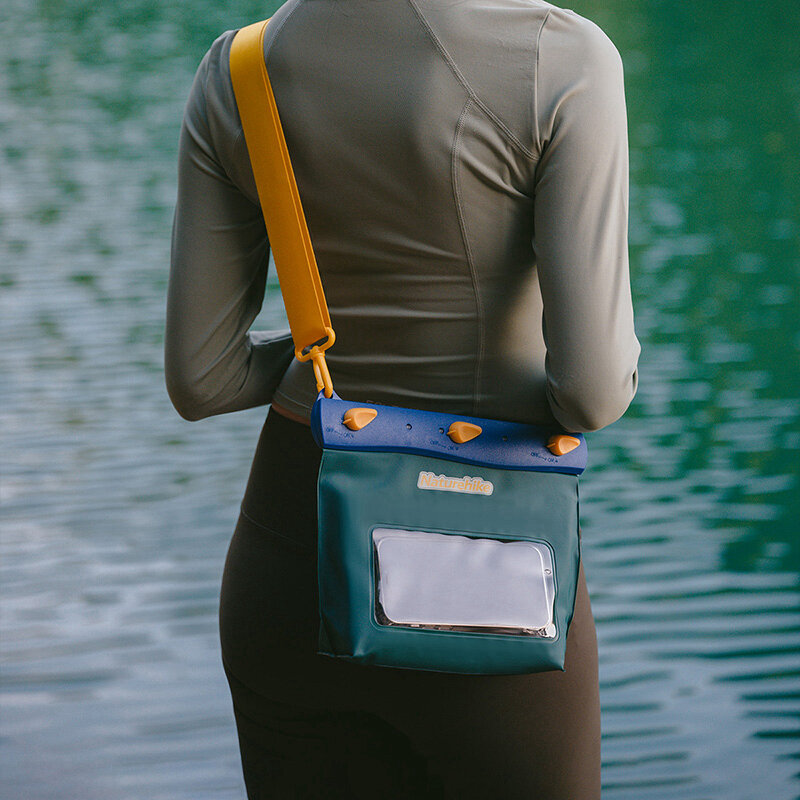 Naturehike-حقيبة صدر بشاشة لمس مقاومة للماء ، حقيبة هاتف للسباحة ، حديقة مائية ، ربيع حار ، شاطئ ، سفر ، كروس بودي ، غوص ، انجراف