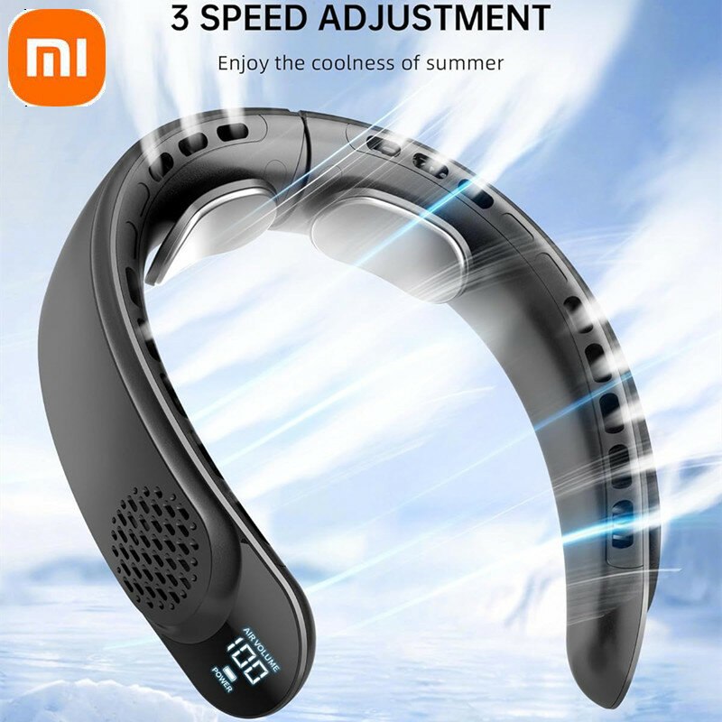 Xiaomi S8 Neck Fan Cooling Rechargeable Air Conditioning Fans Air Cooler 3600mAh  Air Conditioner 3 Speed For Outdoor Sports