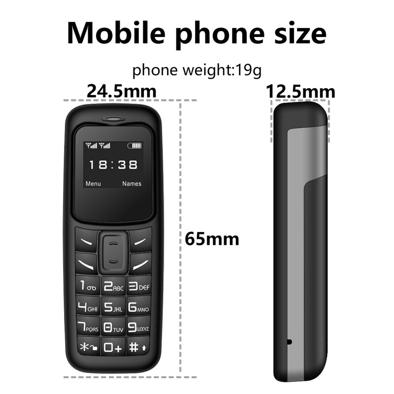 SERVO BM30 telefono cellulare Ultra piccolo quadrante Bluetooth 2G SIM sveglia voce magica sincronizzazione a bassa radiazione contatto Mini telefoni di backup