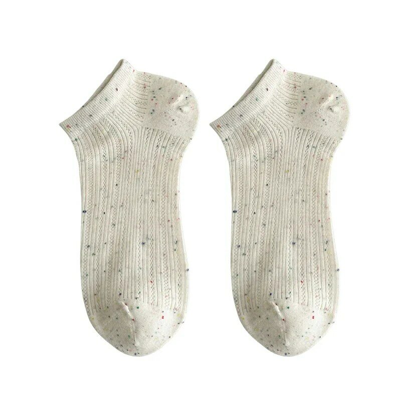 Носки женские низкие дышащие, тонкие хлопковые носки-невидимки в Корейском стиле, для девушек, 5 пар