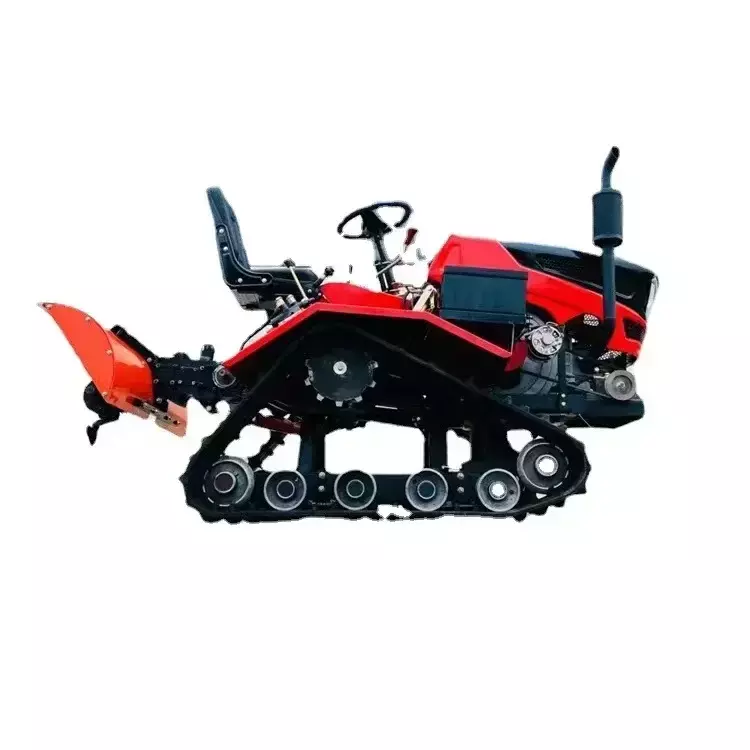 Tractor agrícola con cargador frontal, Mini Tractor sobre orugas, cultivador agrícola, 25HP, 35HP, 50HP