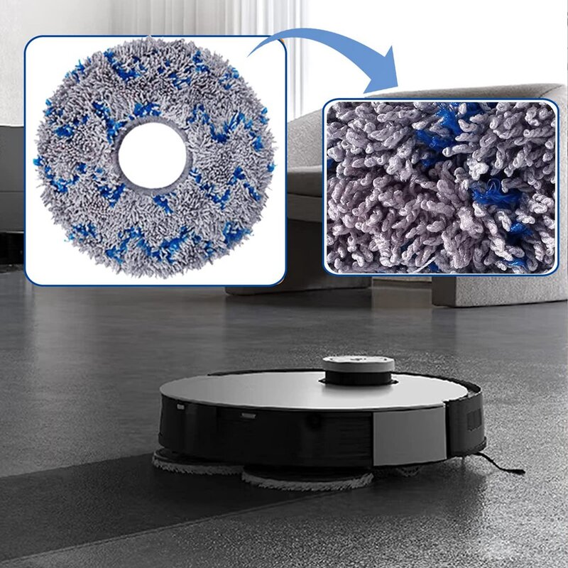 Replacement for Ecovacs T10 TURBO / Deebot X1 / OMNI / X1 TURBO Vacuum Cleaner Mop Cloth Washable Mop Pads Parts