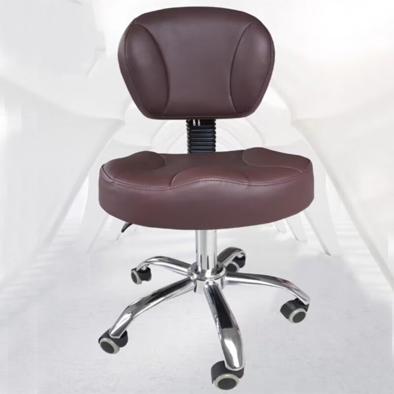 Bar Backrest Stool Beauty Salon Hairdressing Barber Shop Office Saddle Chair Dentists Rotatable Make Up Tattoo Chairs Furniture