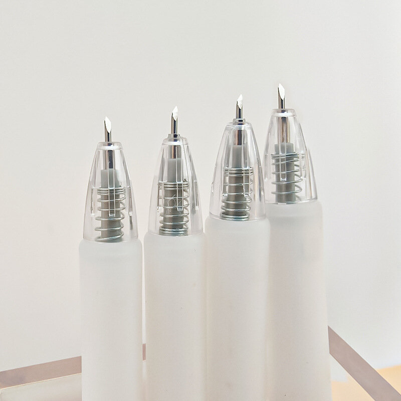กดมีดดินสอสร้างสรรค์เครื่องตัดกระดาษ60องศามีดขนาดเล็กนักเรียนหัวบัญชีสติกเกอร์มีดแกะสลัก