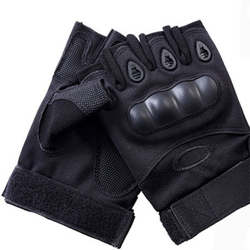 Chức Năng Fingerless Gloves Triều Nam Cá Tính Ngoài Trời Đi Xe Đạp Nửa Chỉ Găng Tay Chiến Thuật Hở Ngón Xe Máy Loại Găng Tay Thể Hình