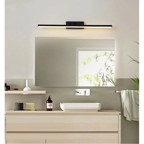 Светильник Sinem HBCV000003627Y1 светодиодный настенный, бра черного цвета с солнечным светом для ванной комнаты, 50 см