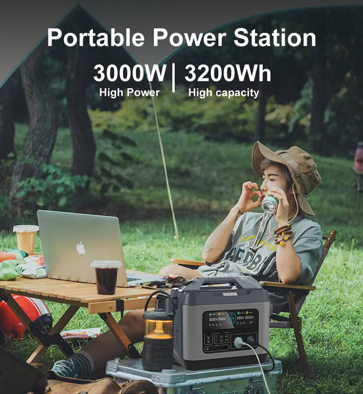 Nextgreenergy-Centrale solaire portable avec panneau solaire, batterie au lithium veFeO4, bien construite, UE, adaptée pour l'extérieur, le camping, la maison